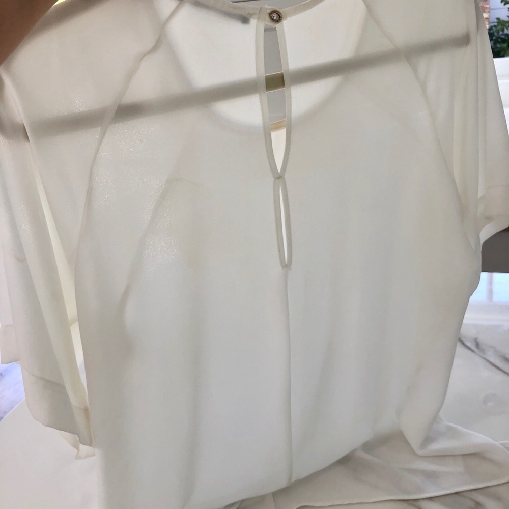 Twenty-29 Sheer White Blouse